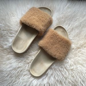 Jenni Kayne Shearling Slide Sandal Size 37